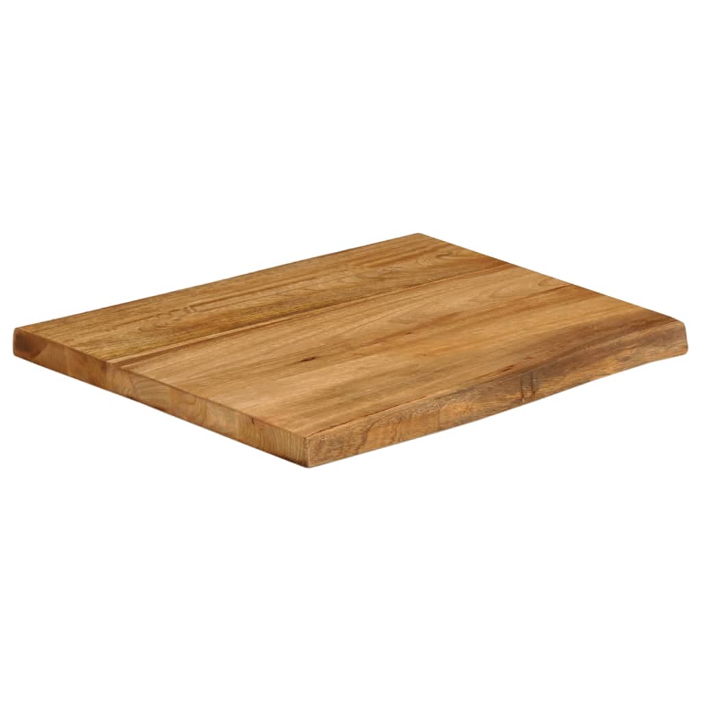 Bordplate 60x60x3,8 cm naturlig kant heltre mango