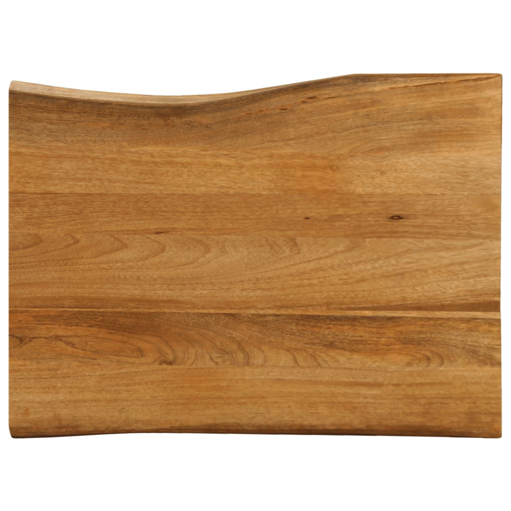 Bordplate 80x60x3,8 cm naturlig kant heltre mango