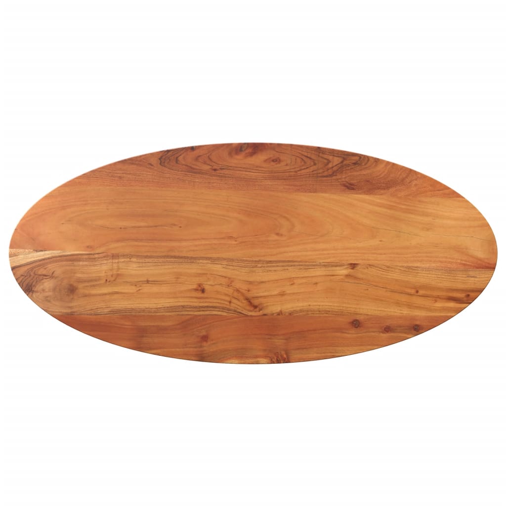 Bordplate 80x40x3,8 cm oval heltre akasie