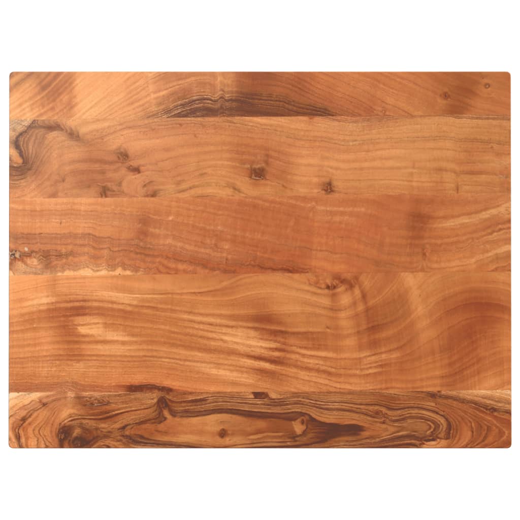 Bordplate 90x50x3,8 cm rektangulær heltre akasie