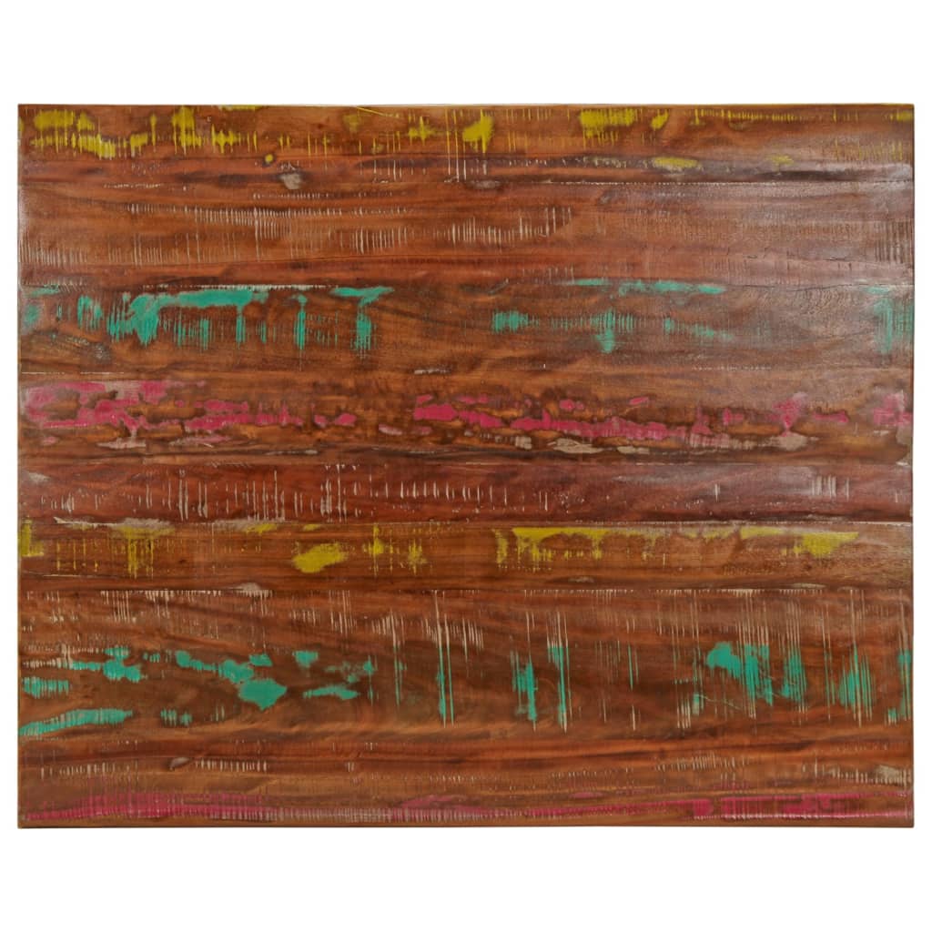 Bordplate 90x80x2,5 cm rektangulær gjenvunnet heltre