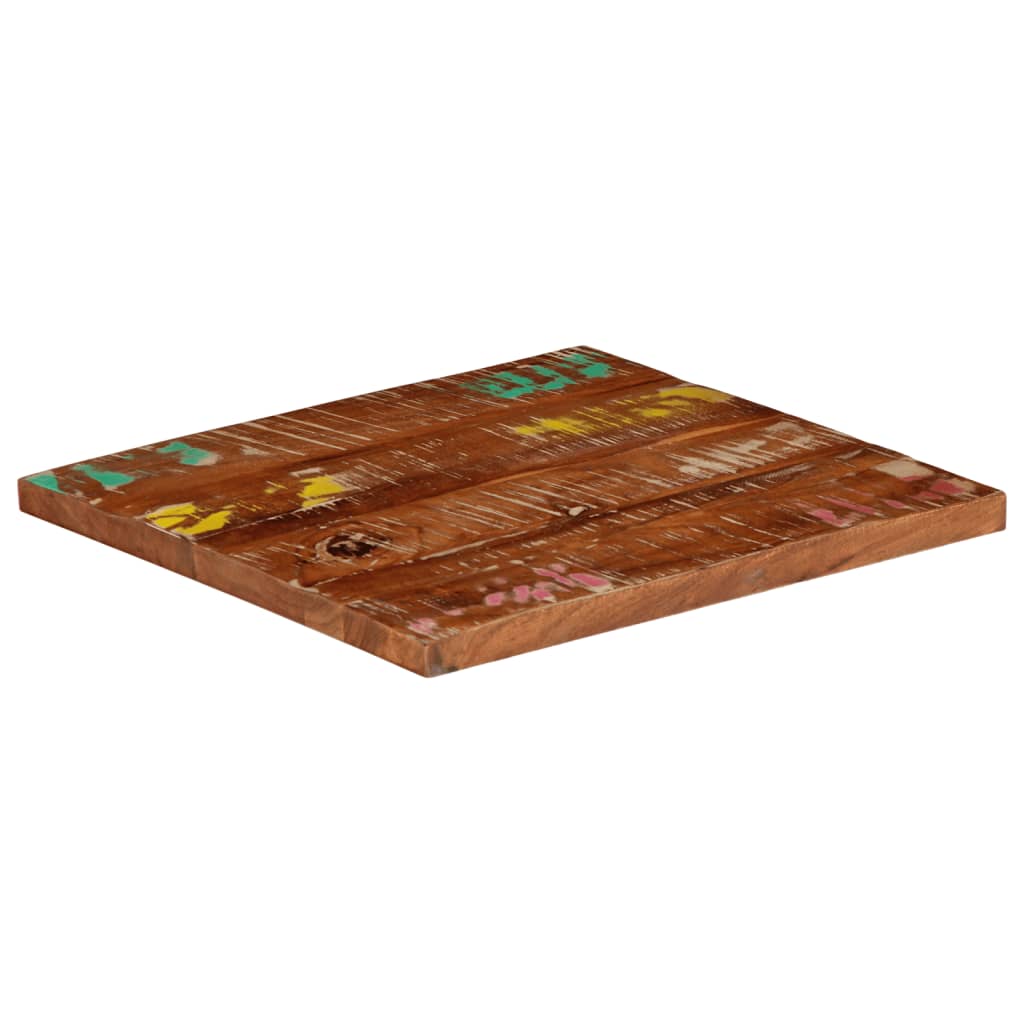 Bordplate 60x60x3,8 cm firkantet gjenvunnet heltre
