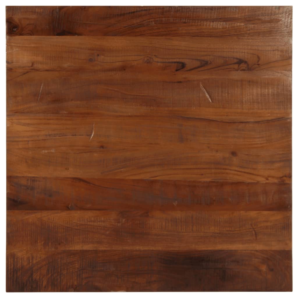 Bordplate 80x80x2,5 cm firkantet gjenvunnet heltre