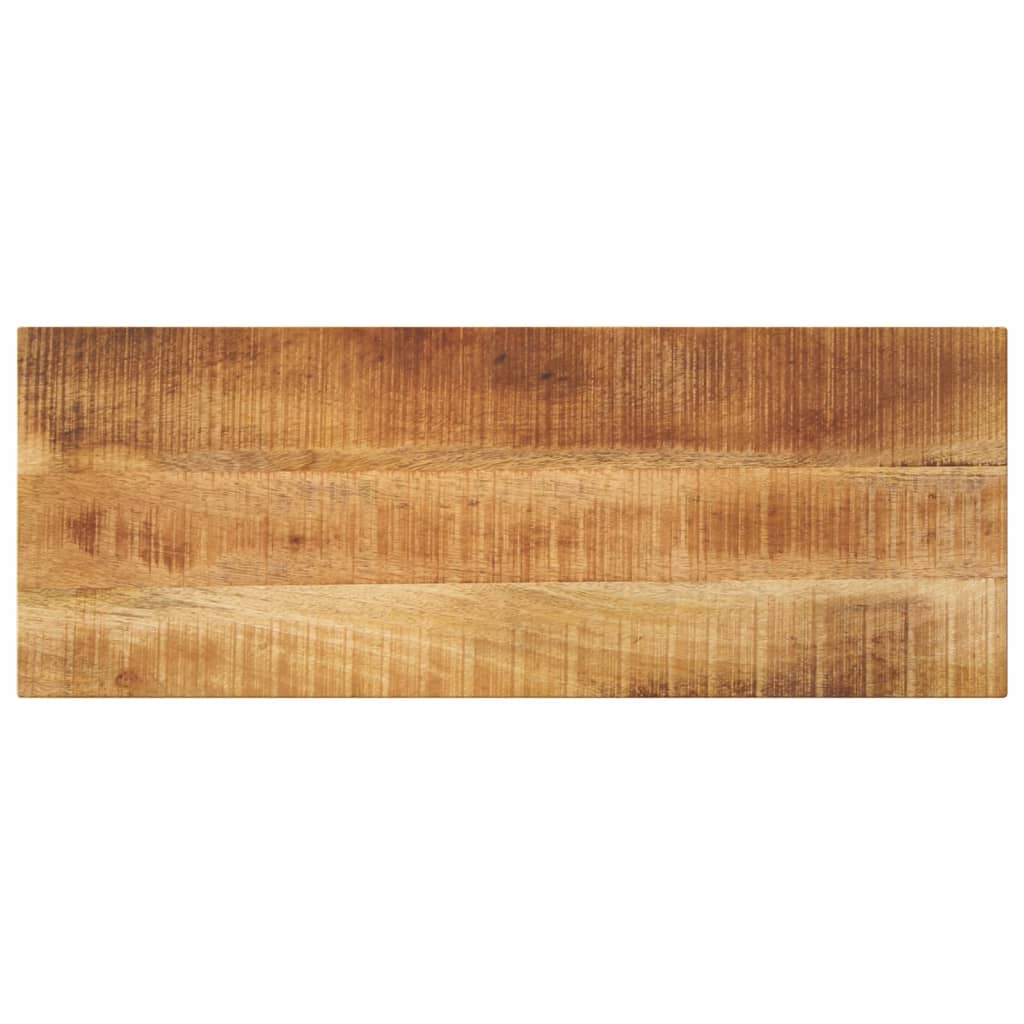 Bordplate 90x20x2,5 cm rektangulær grovt heltre mango