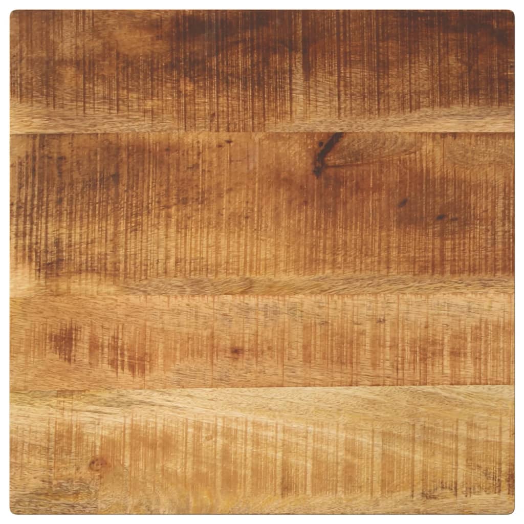 Bordplate 60x60x3,8 cm firkantet grovt heltre mango