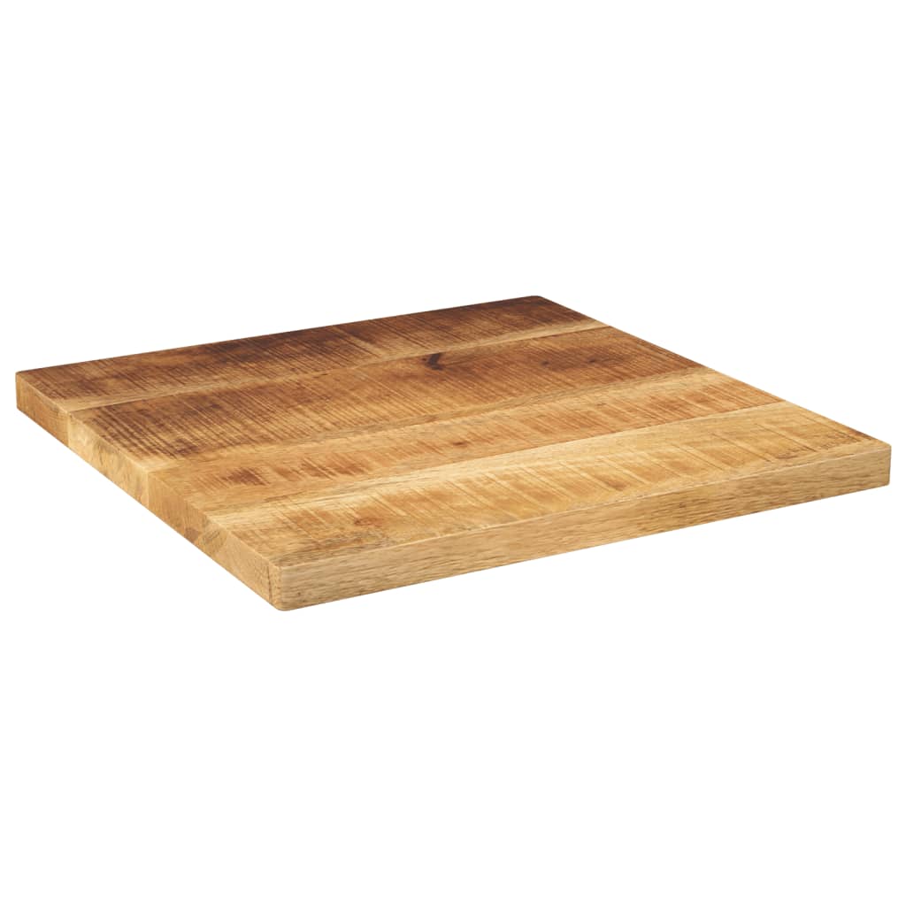 Bordplate 60x60x3,8 cm firkantet grovt heltre mango