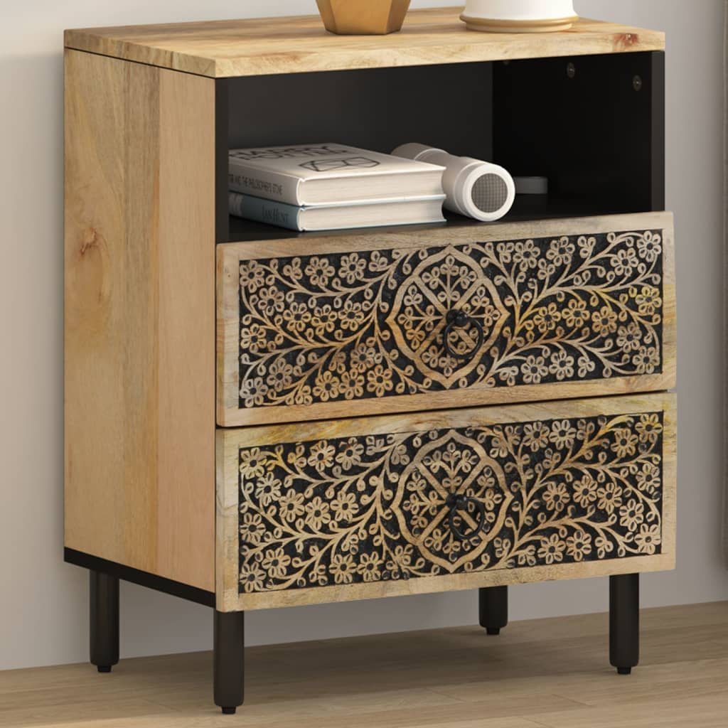 Nattbord 50x33x60 cm heltre mango