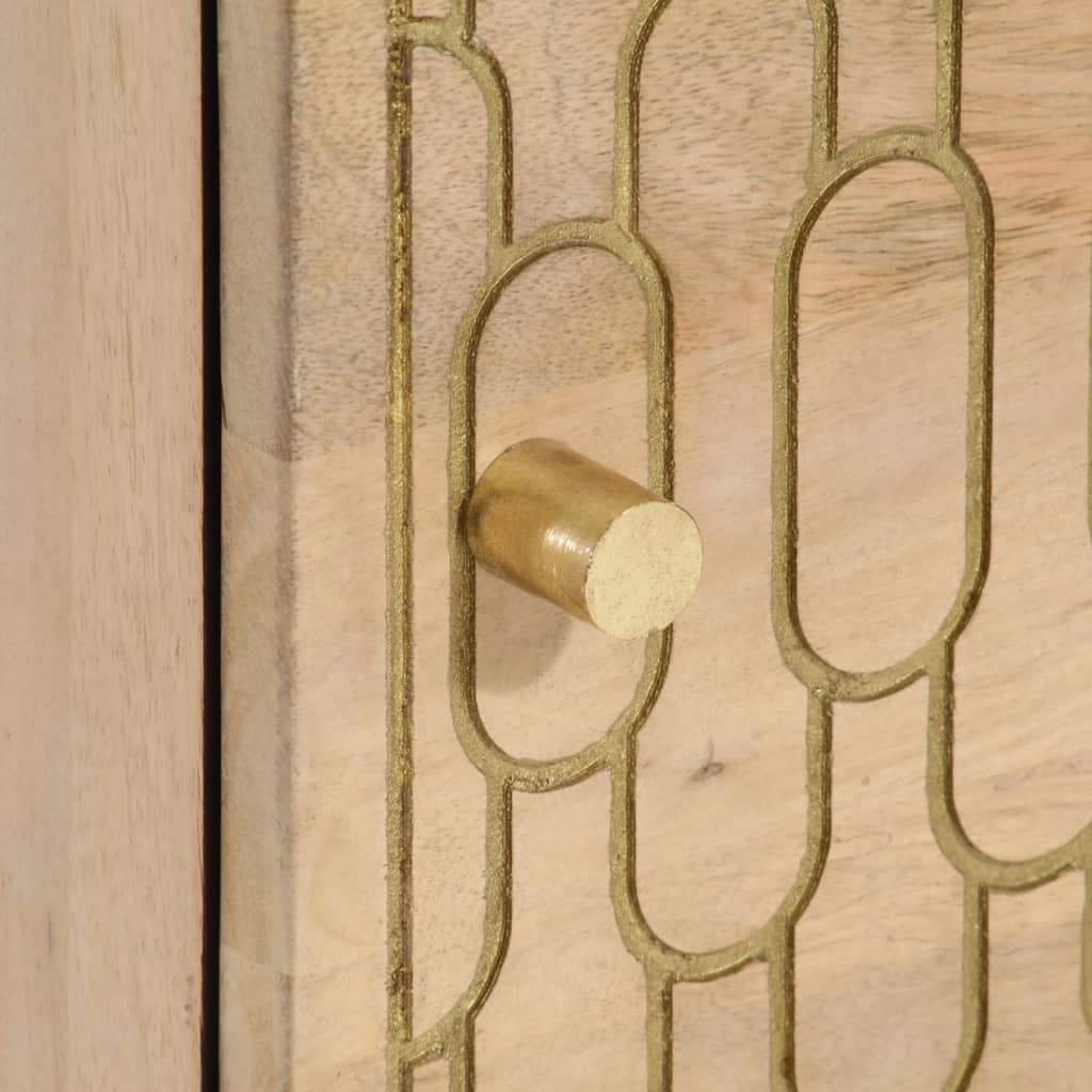 Nattbord 2 stk 40x33x46 cm heltre mango