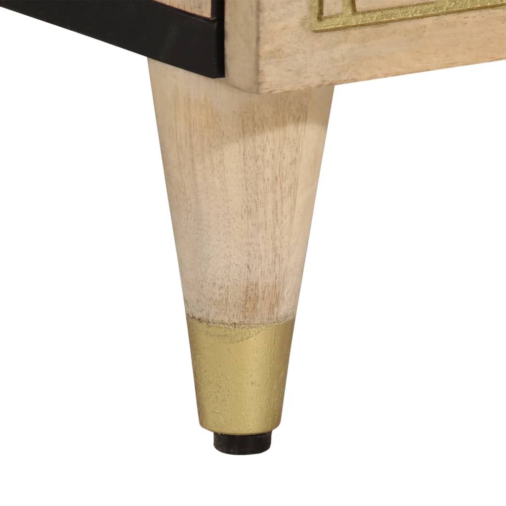 Nattbord 2 stk 40x33x46 cm heltre mango