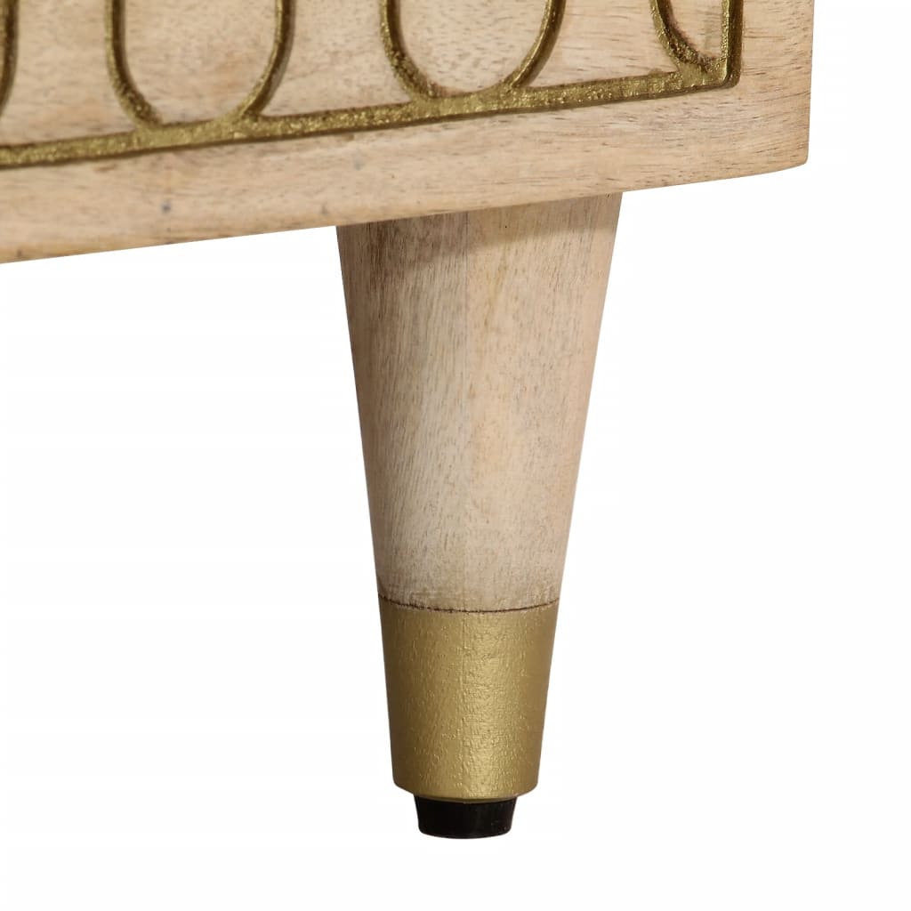 Nattbord 2 stk 40x33x46 cm heltre mango