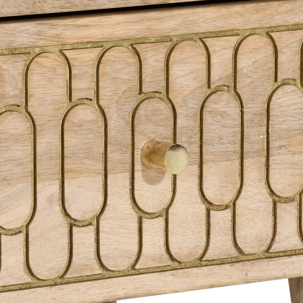 Nattbord 2 stk 40x33x46 cm heltre mango