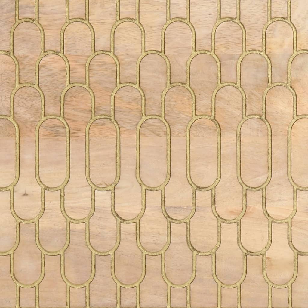 Nattbord 2 stk 40x33x46 cm heltre mango