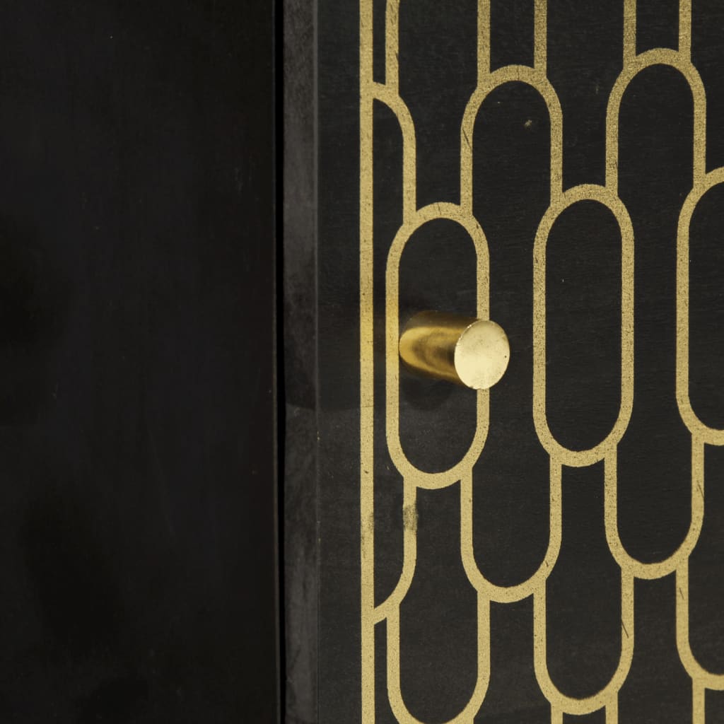 Nattbord 2 stk 40x33x46 cm heltre mango