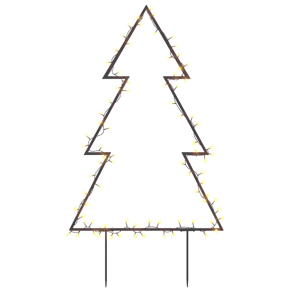 Julelysdekorasjon med plugger tre 80 LEDs 60 cm