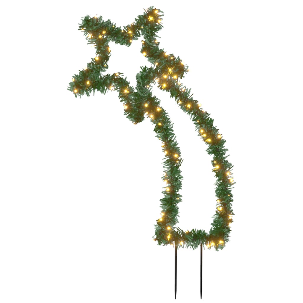Julelysdekorasjon med pigger meteor 115 LEDs 89 cm