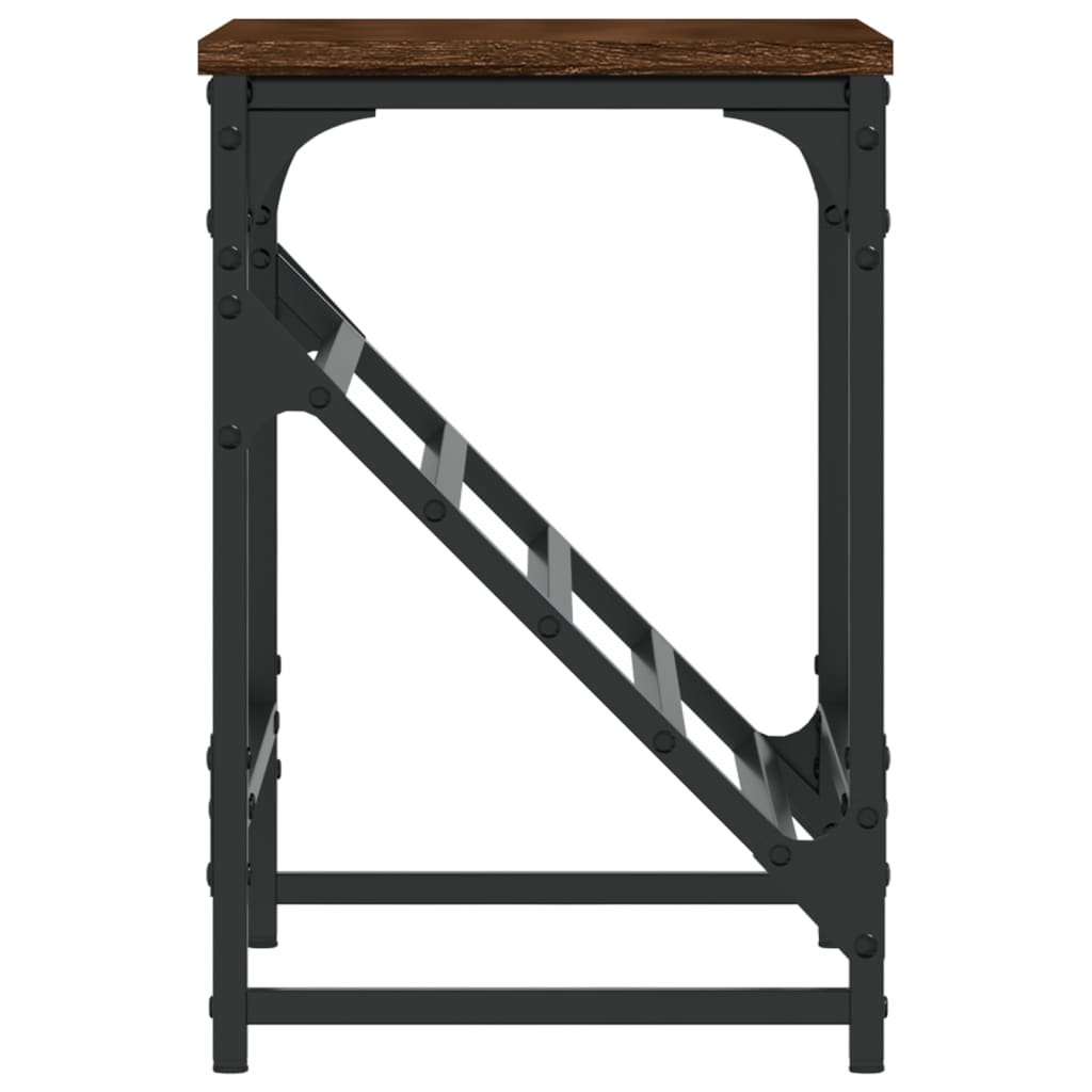 Skohylle brun eik 60x30x45 cm konstruert tre