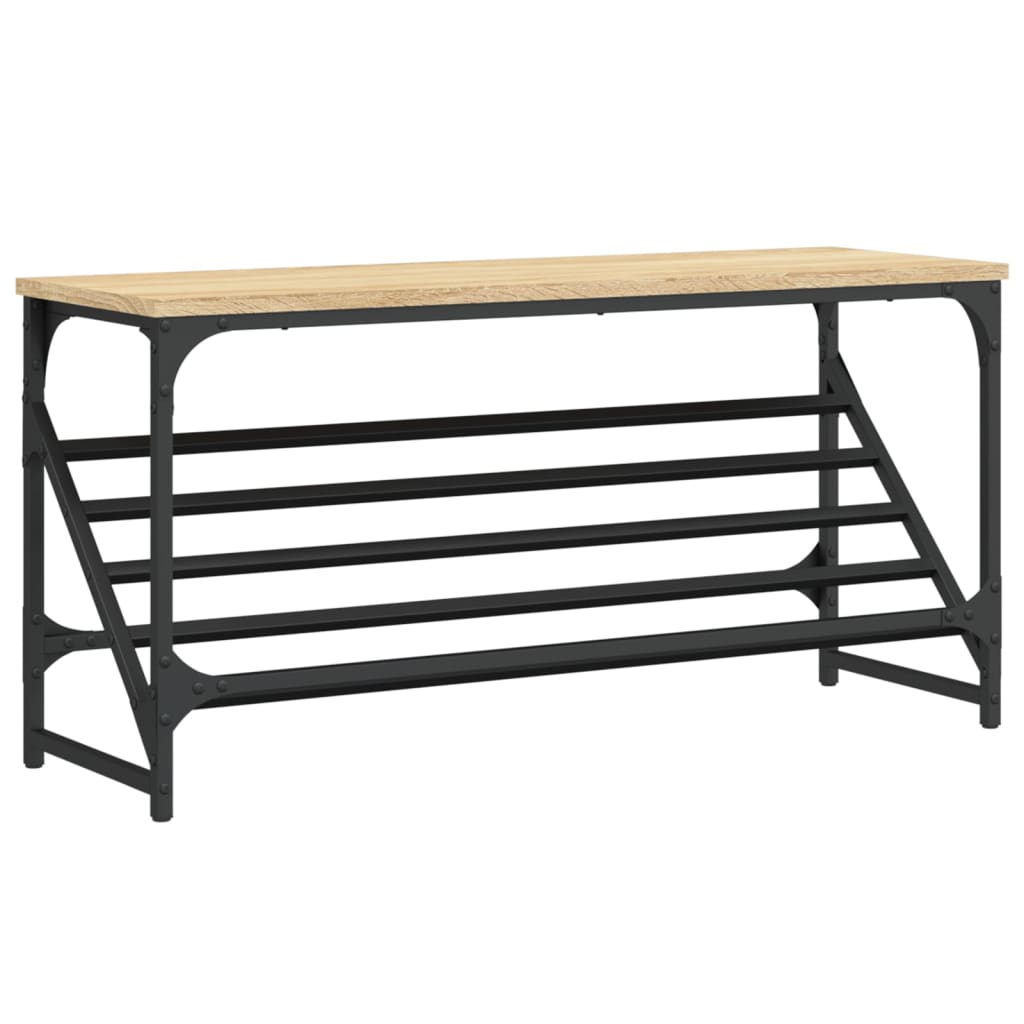 Skohylle sonoma eik 90x30x45 cm konstruert tre