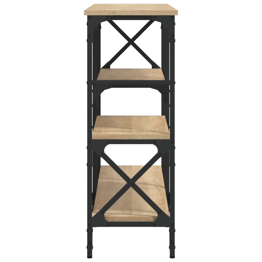 Konsollbord sonoma eik 150x29x76,5 cm konstruert tre