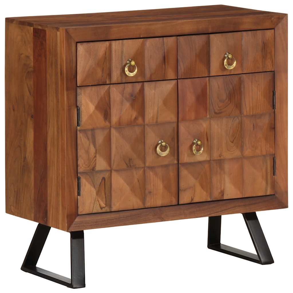 Kommode honningbrun 70x35x70 cm heltre akasie