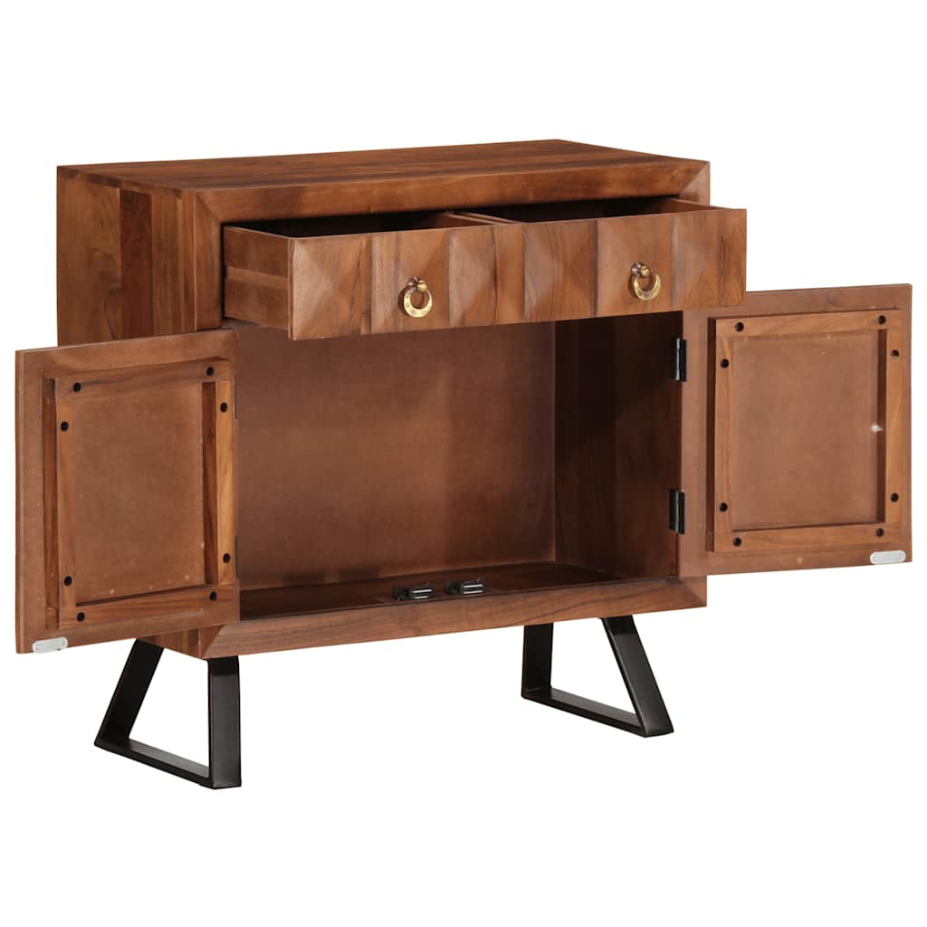 Kommode honningbrun 70x35x70 cm heltre akasie
