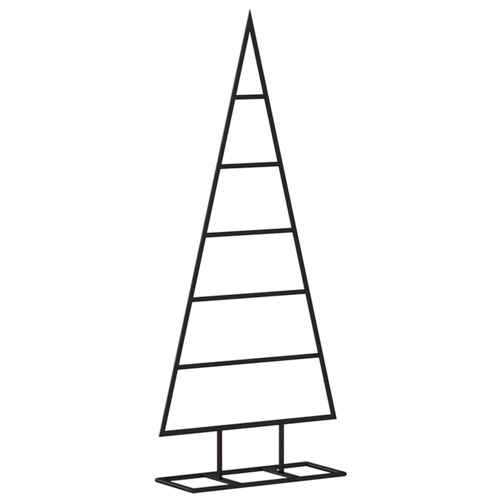 Juletre til dekorasjon metall svart 90 cm