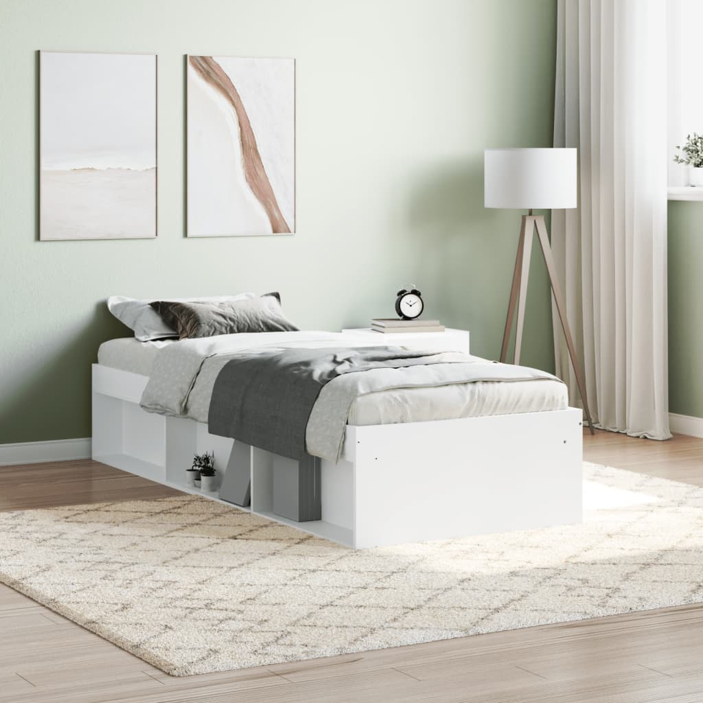 Sengeramme hvit 75x190 cm