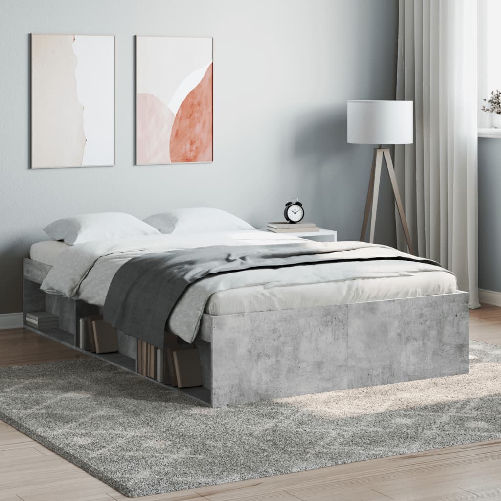 Sengeramme betonggrå 120x200 cm