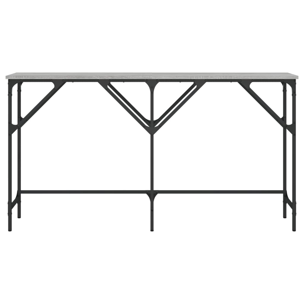 Konsollbord grå sonoma 140x29x75 cm konstruert tre