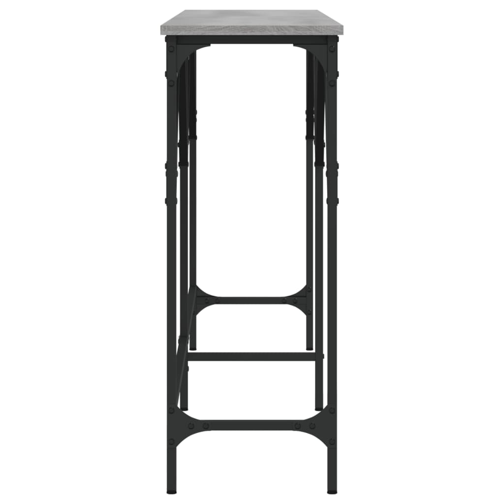 Konsollbord grå sonoma 180x29x75 cm konstruert tre