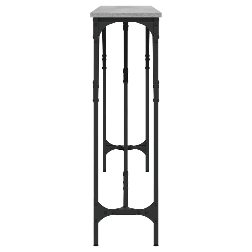 Konsollbord grå sonoma 180x23x75 cm konstruert tre