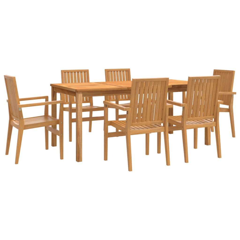 Utendørs spisestue 7 deler heltre teak
