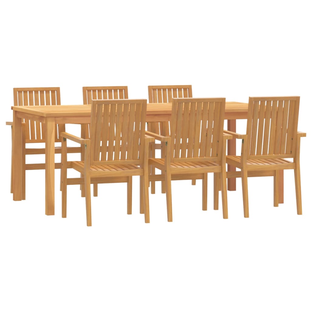 Utendørs spisestue 7 deler heltre teak