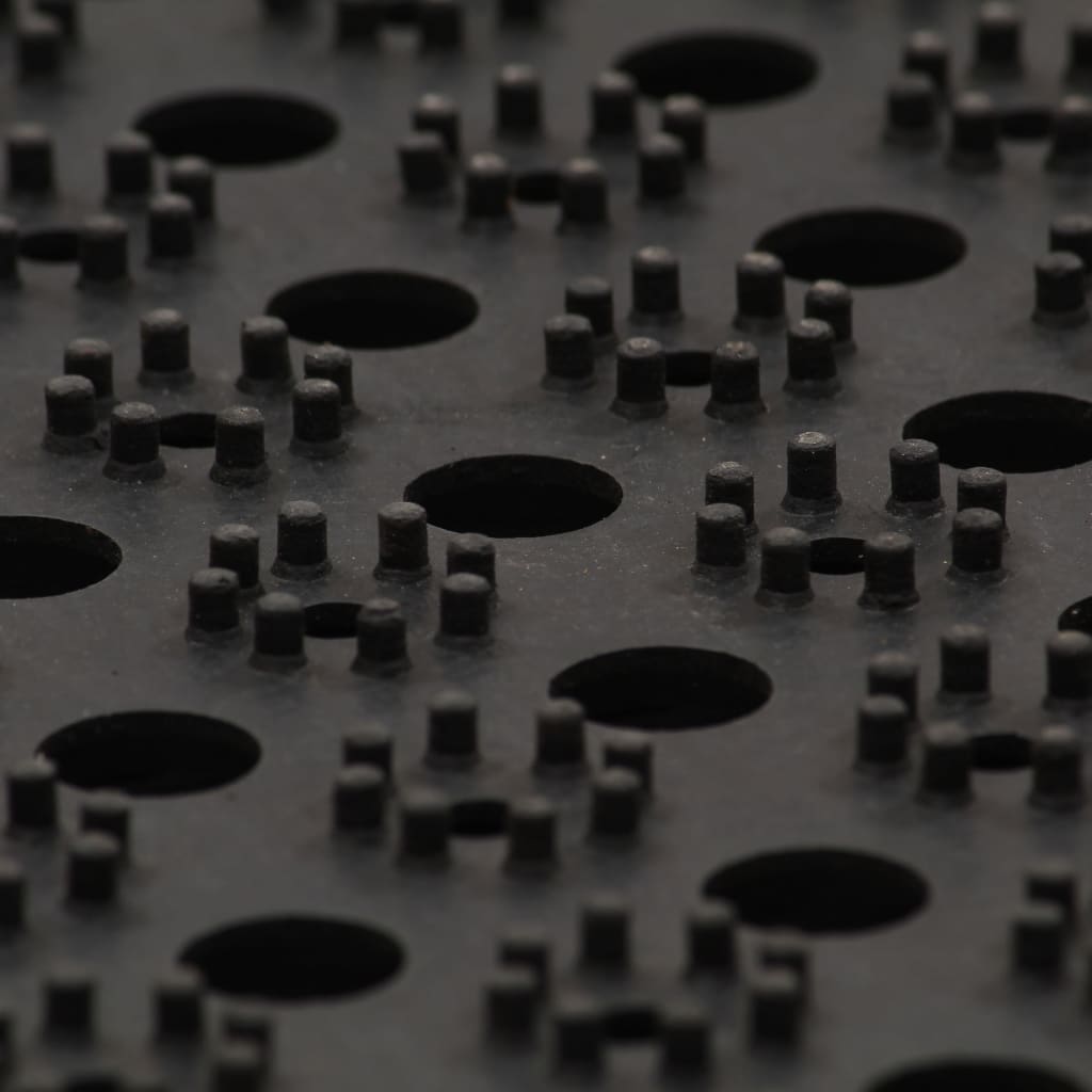 Dørmatte rektangulær 60x80 cm gummi