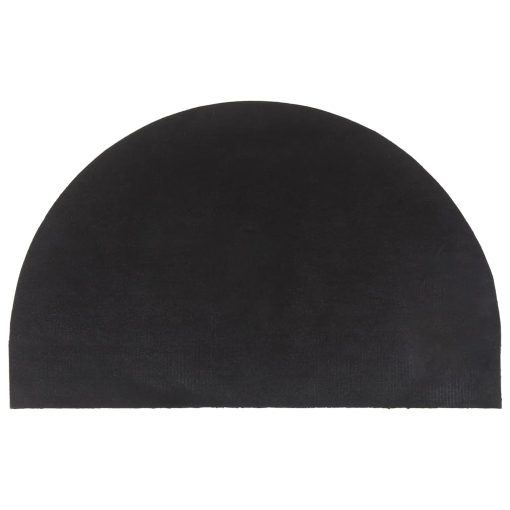 Dørmatte naturlig halvrund 50x80 cm tuftet kokosfiber