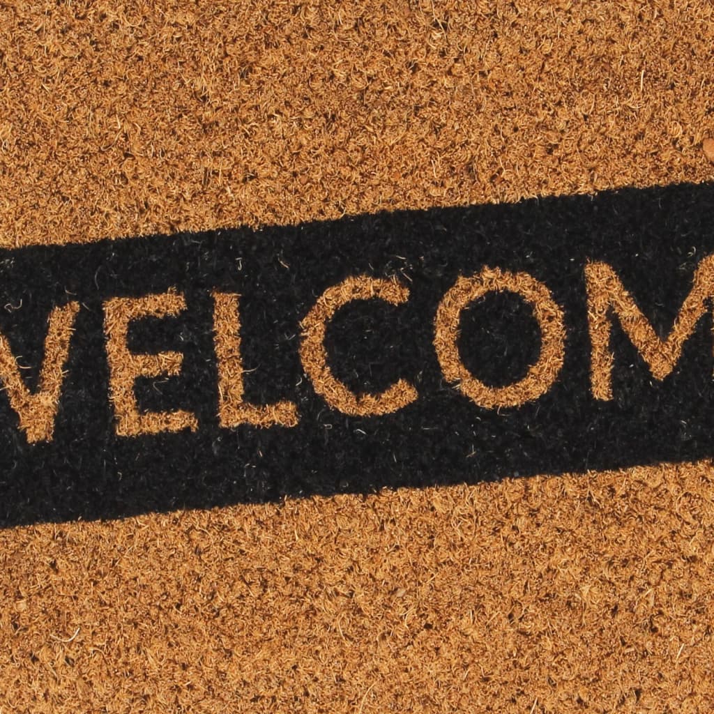 Dørmatte naturlig 45x75 cm tuftet kokosfiber