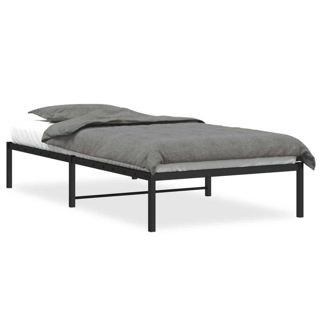 Sengeramme i metall svart 107x203 cm