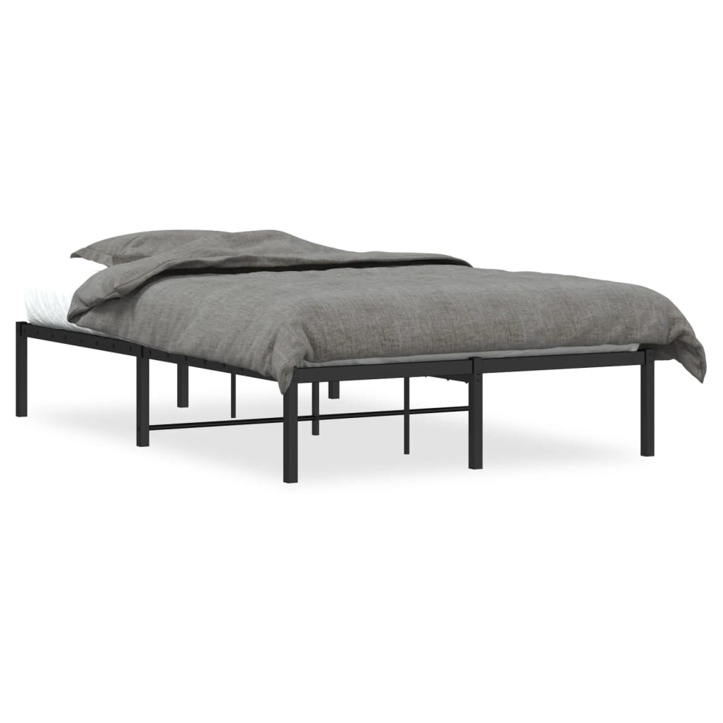Sengeramme i metall svart 120x190 cm