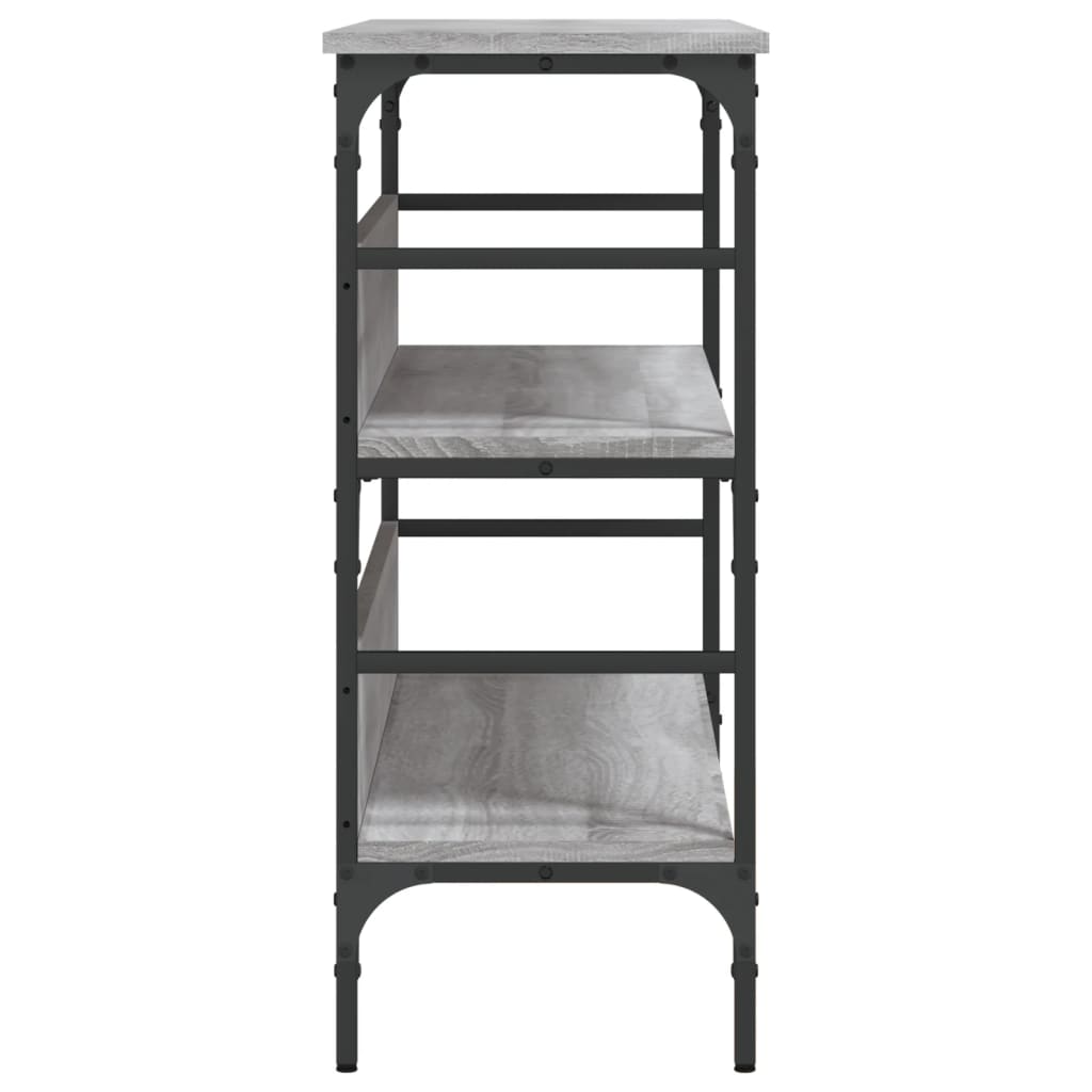 Konsollbord grå sonoma 100x32x75 cm konstruert tre