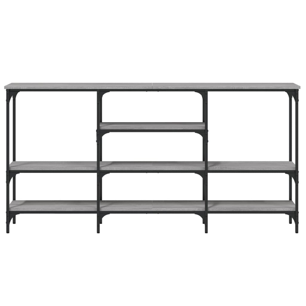 Konsollbord grå sonoma 160x29x80 cm konstruert tre