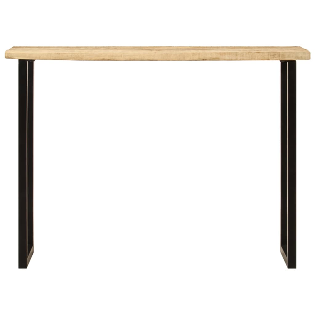 Konsollbord med naturlig kant 105x33x76 cm heltre akasie