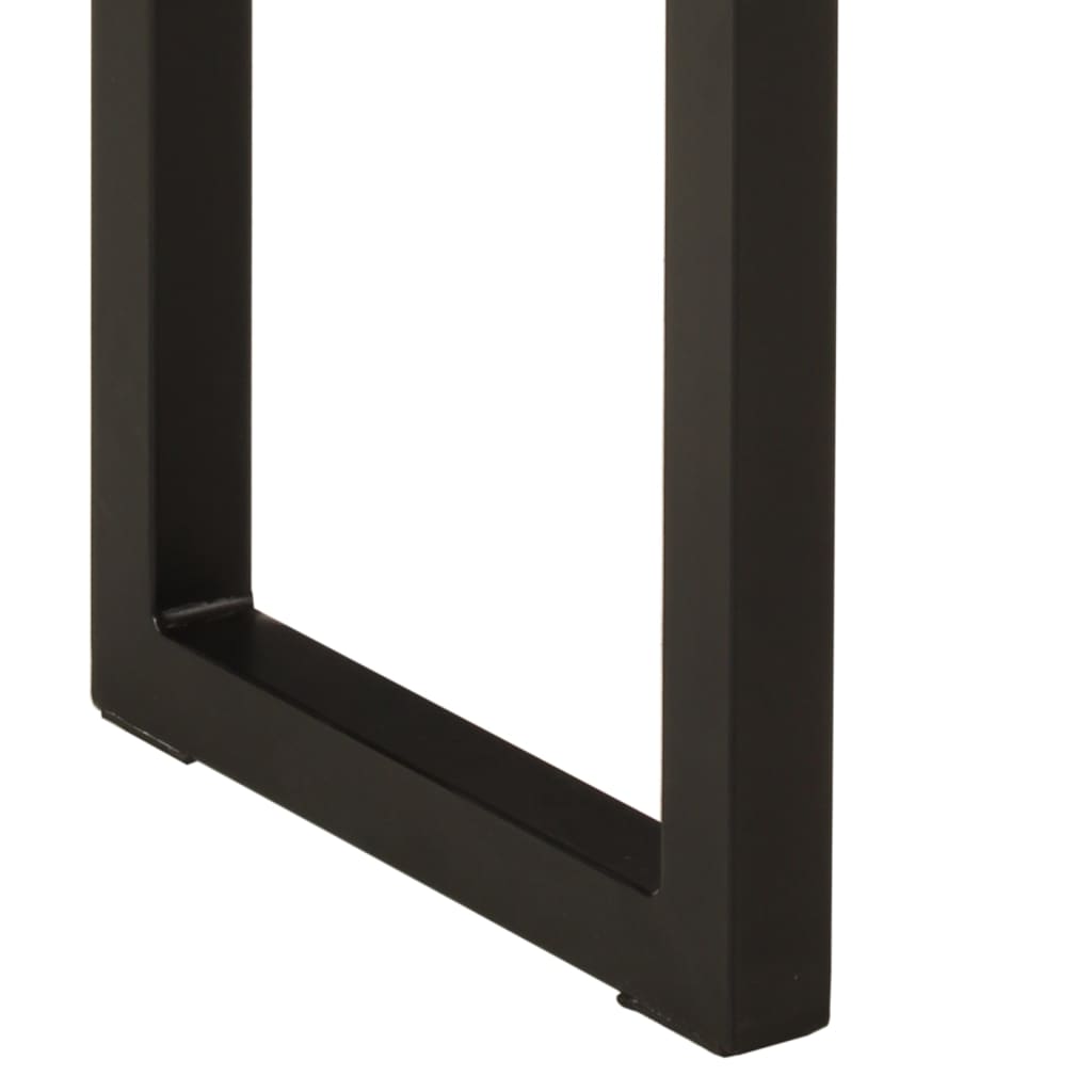 Konsollbord med naturlig kant 105x33x76 cm heltre akasie