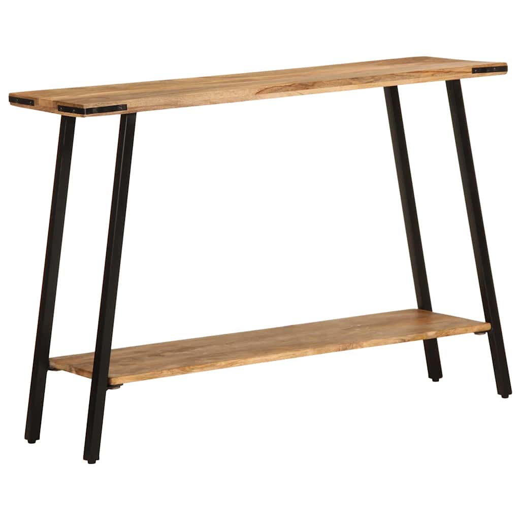 Konsollbord 110x30x75 cm grovt heltre mango