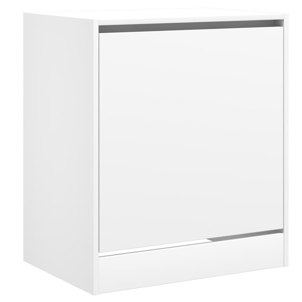 Skohylle hvit 60x42x69 cm konstruert tre