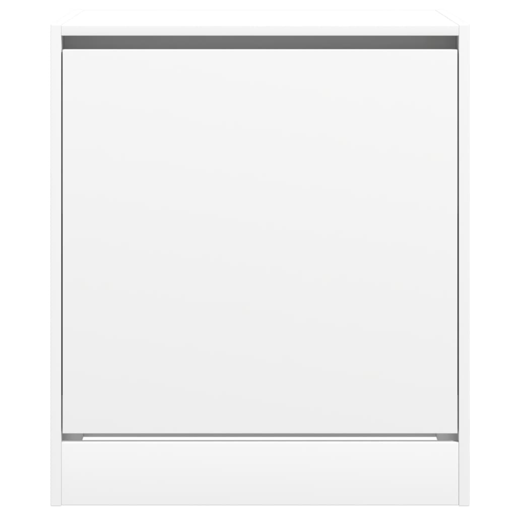 Skohylle hvit 60x42x69 cm konstruert tre