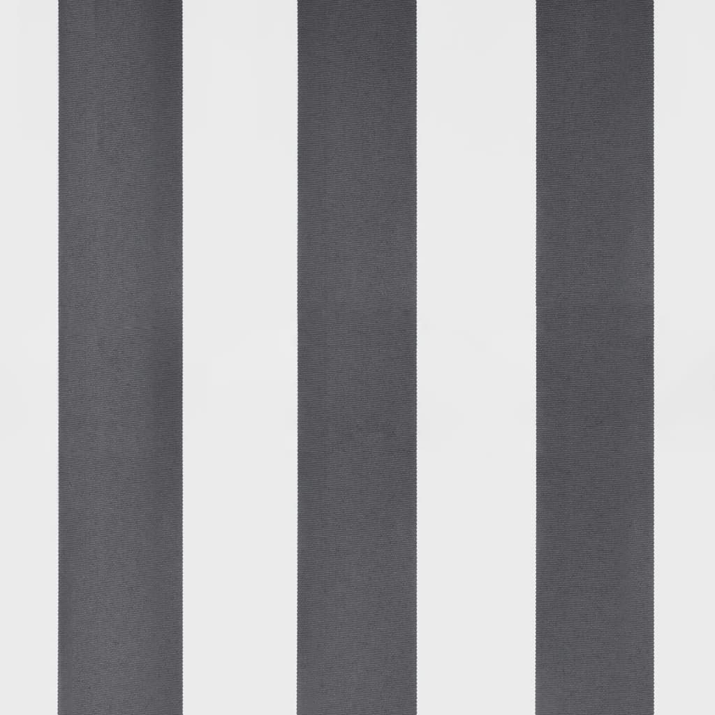 Manuell uttrekkbar markise med LED antrasitt og hvit 300x250 cm