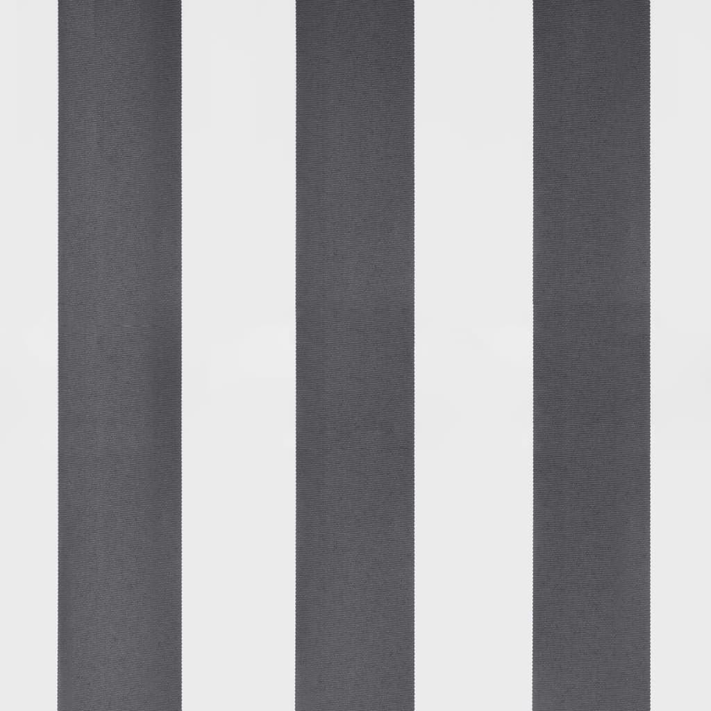 Automatisk uttrekkbart markise antrasitt og hvit 300x250 cm