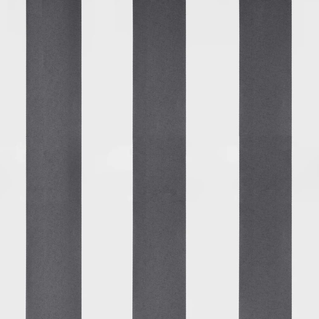 Automatisk uttrekkbart markise antrasitt og hvit 400x350 cm