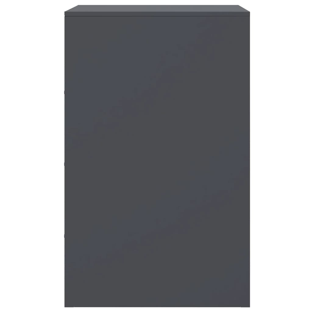 Nattbord 2 stk antrasitt 34,5x39x62 cm stål