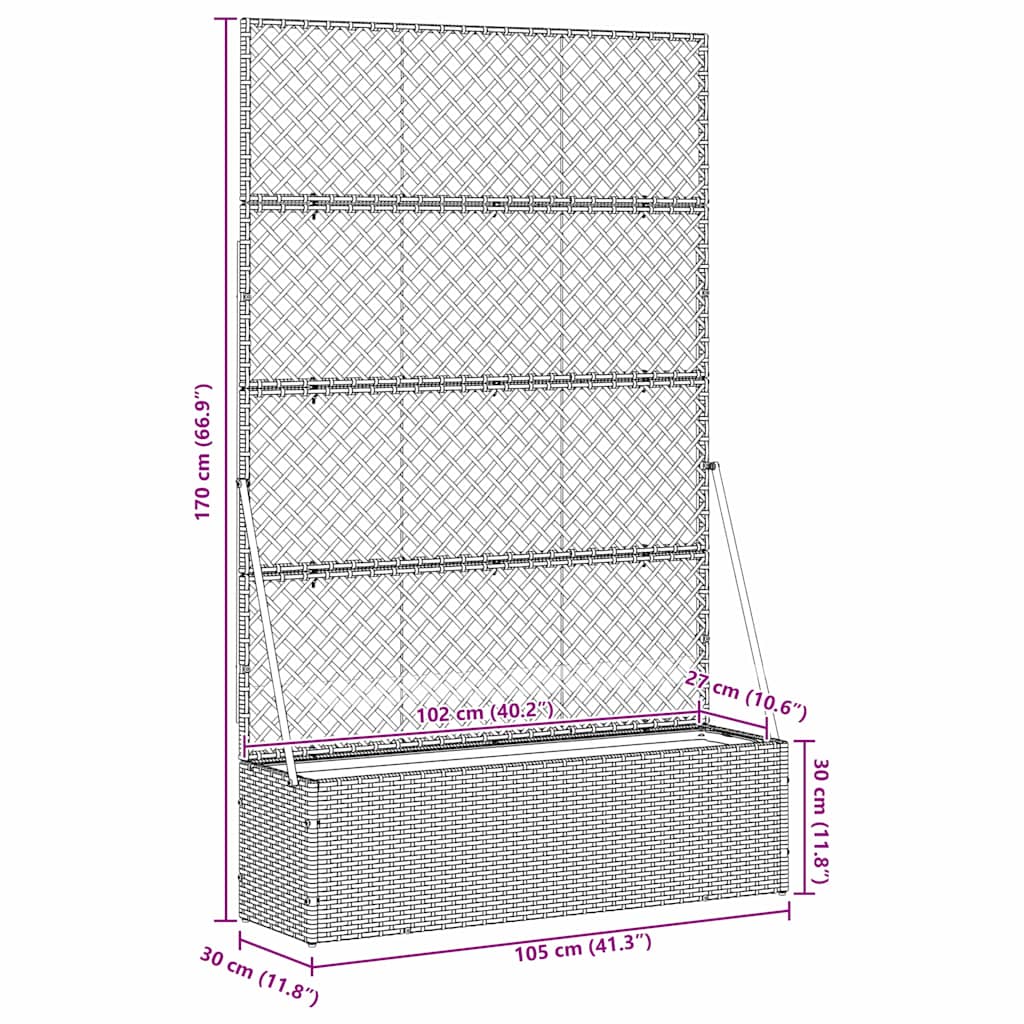 potter og plantekasser Ja Annet Materiale