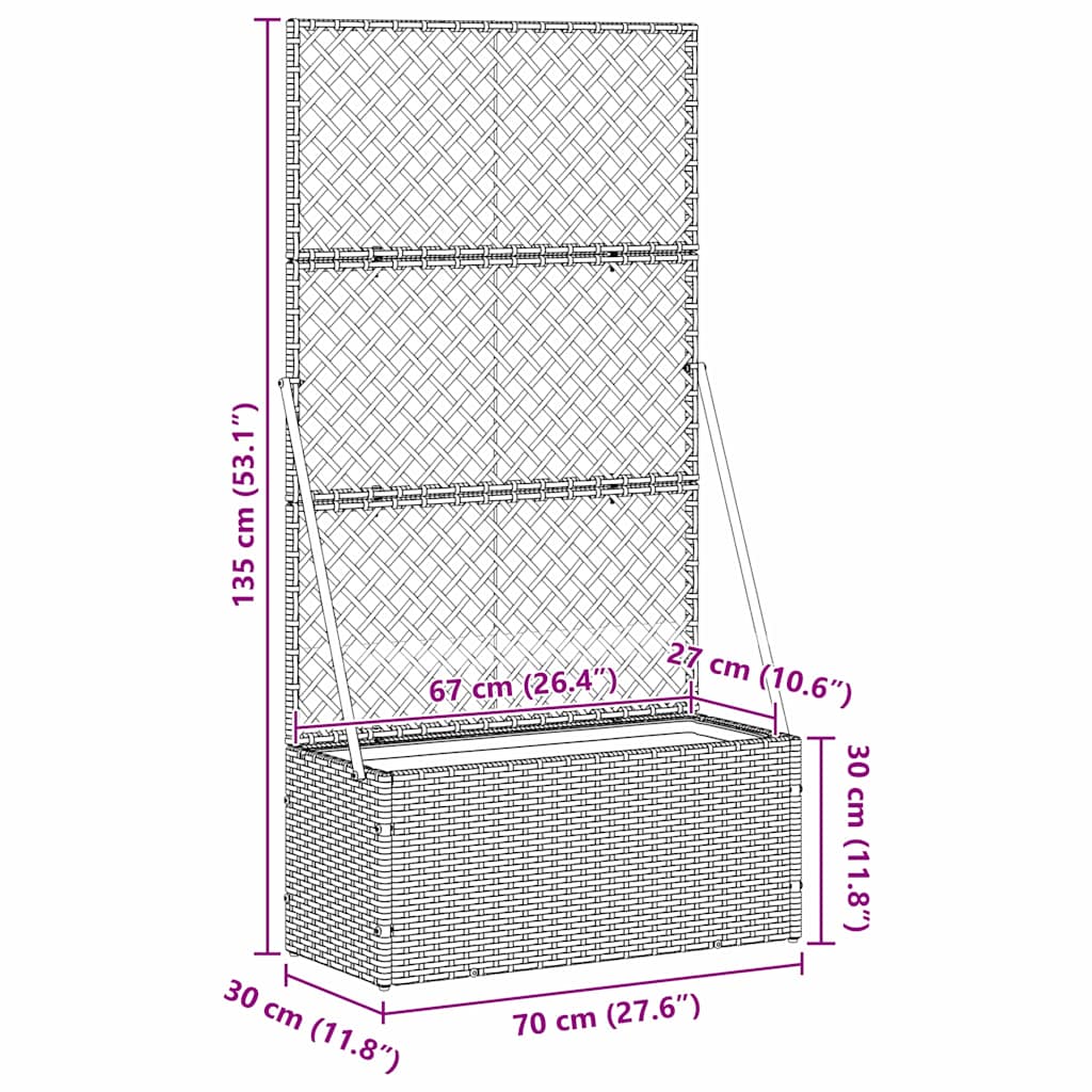 potter og plantekasser Ja Annet Materiale